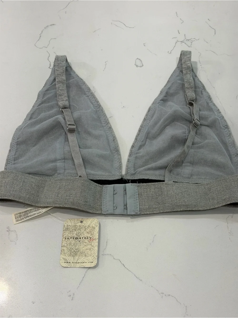 Free People Grey Triangle Bralette — We The Free